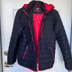 Spire Black Puffy Coat Size M